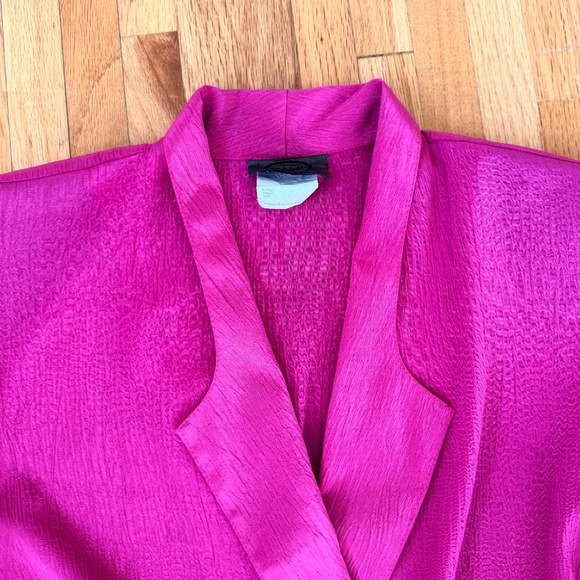 Hot Pink Vintage 80s Belted Jumpsuit - Picture 4 of 10